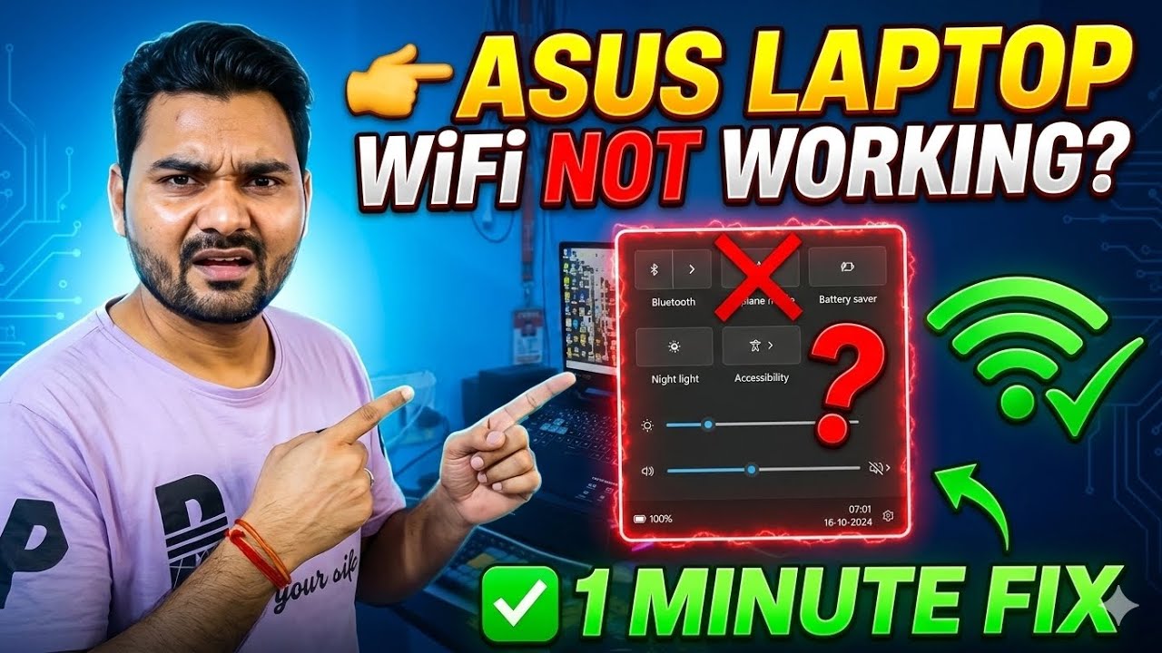 Asus gaming laptop wifi not working | asus tuf gaming laptop wifi not showing | RANJIT SHALU VLOGS
