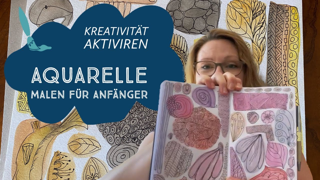 Aquarell oder Zentangle malen - meditatives malen - Kreativität aktivieren 💫