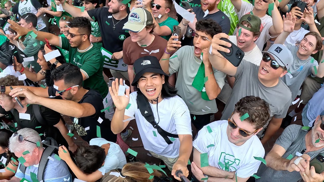 I went to Boston CHAMPIONSHIP Parade🍀🏆