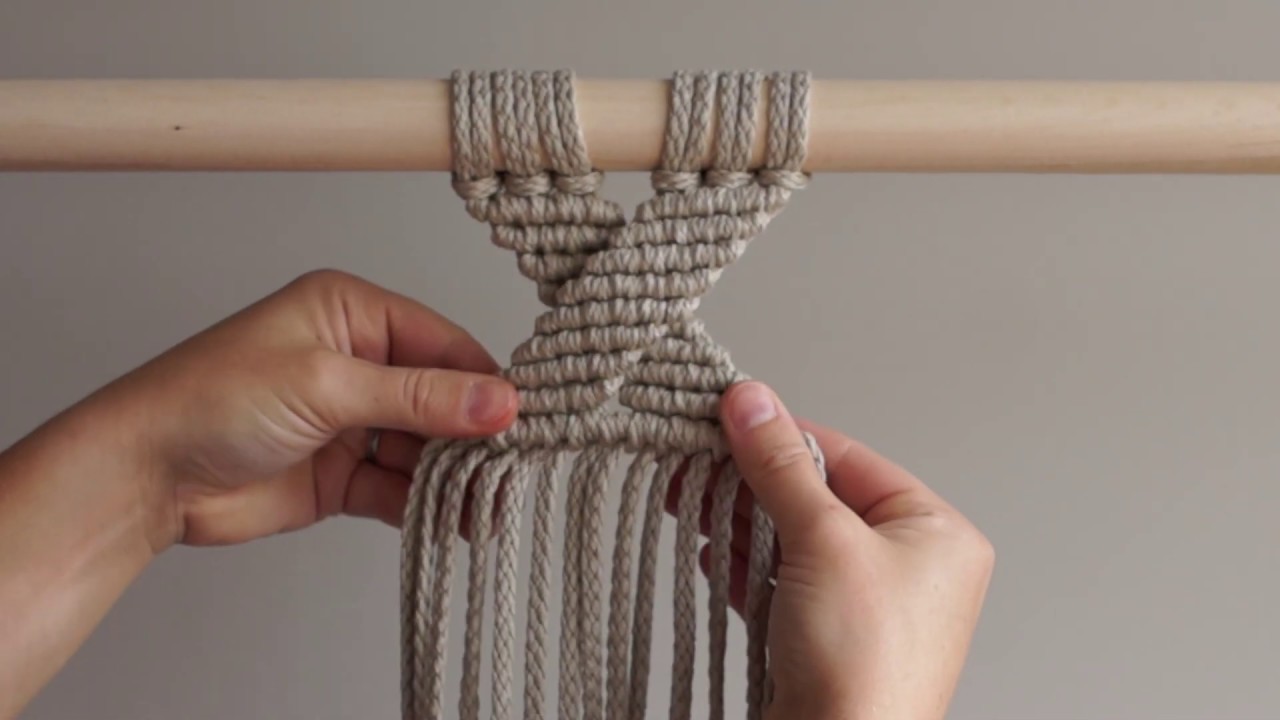 DIY Macrame Tutorial - Geometric Pattern #2