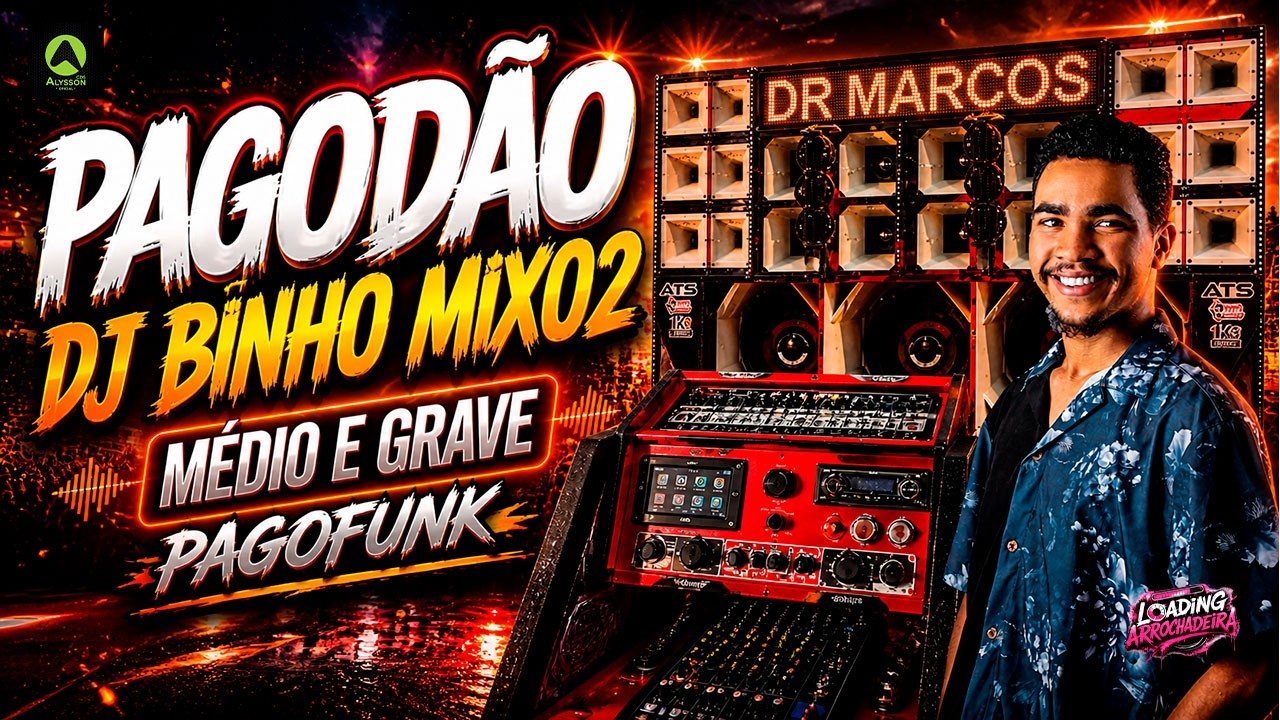 CD REMIX PAGOD&Atilde;O - DJ BINHO MIX02 - M&Eacute;DIO E GRAVE - PAGOFUNK DOIDO PRA PARED&Atilde;O