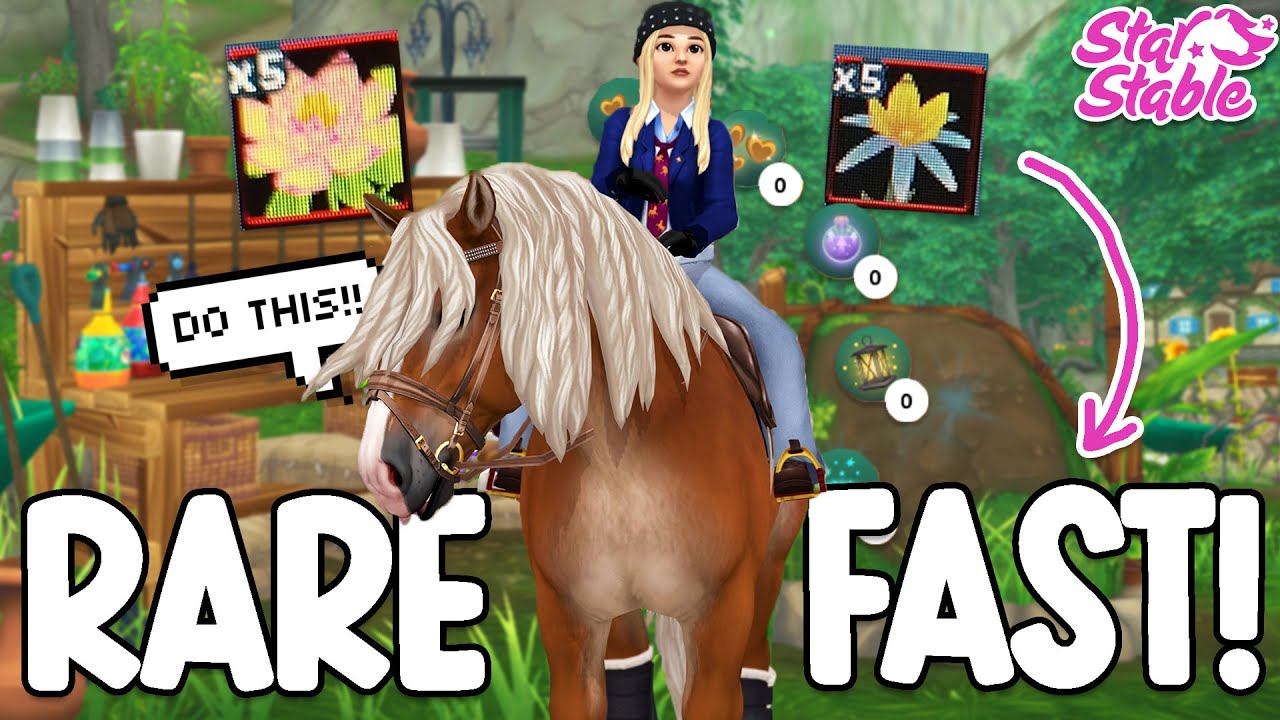 DO THIS!! HOW TO GET RARE PLANTS & CONSUMABLES: LUMOPETALS & DRUID'S SORROW *EASILY* STAR STABLE!! 🌷