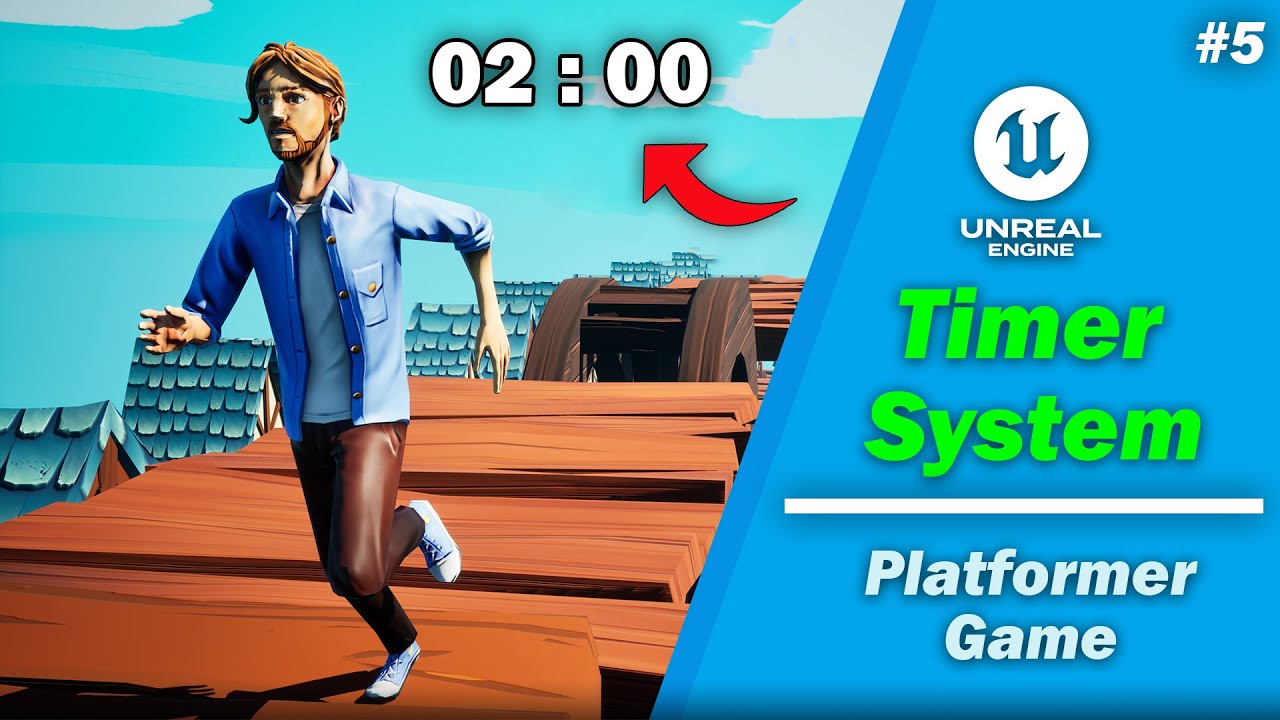 Count Down Timer System in Unreal Engine 5 (Part 5) Platformer Game | Beginners Course