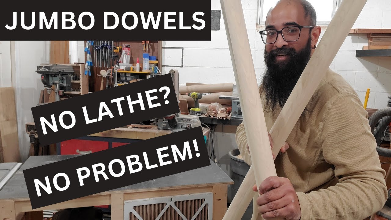 Beyond the Lathe: Craft Large Dowels with This Game-Changing Technique!