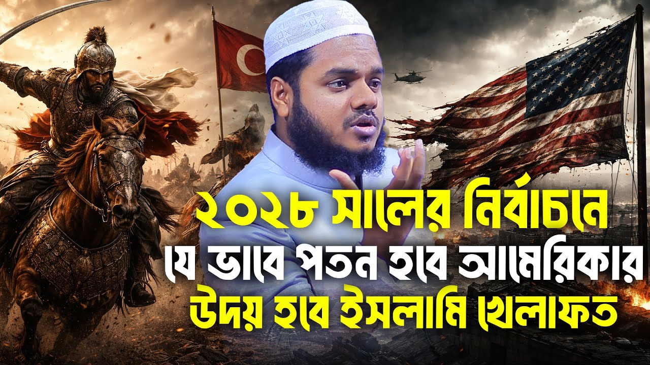 ২০২৮ সালের নির্বাচনে যে ভাবে পতন হবে আ/মে/রি/কার উদয় হবে ইসলামি খেলাফত│Abdullah Bin Abdur Razzak Waz