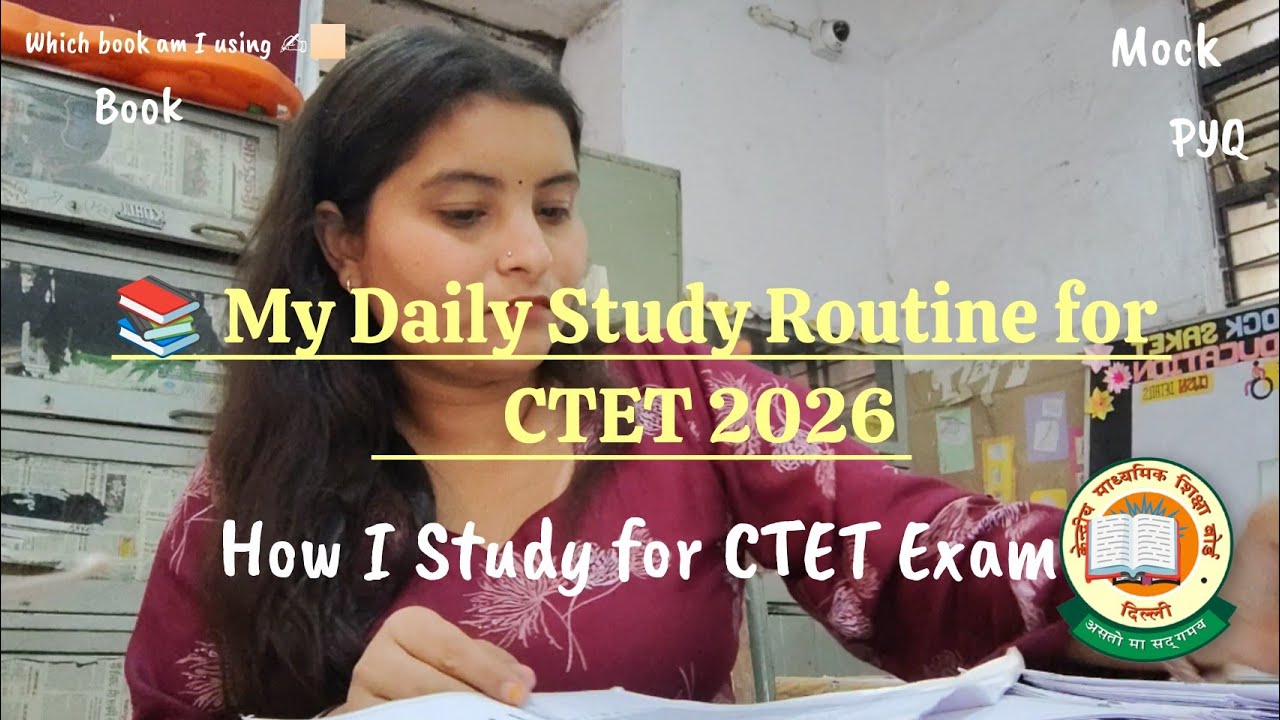CTET 2026 Daily Study Routine 📖 | My Study Plan 📝 | Last 30 Days Strategy ✨ | CTET Preparation 2026