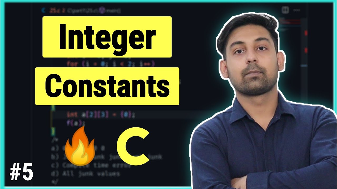 Integer Constants  | Constants In C | Explain In Hindi | By Nirbhay Kaushik