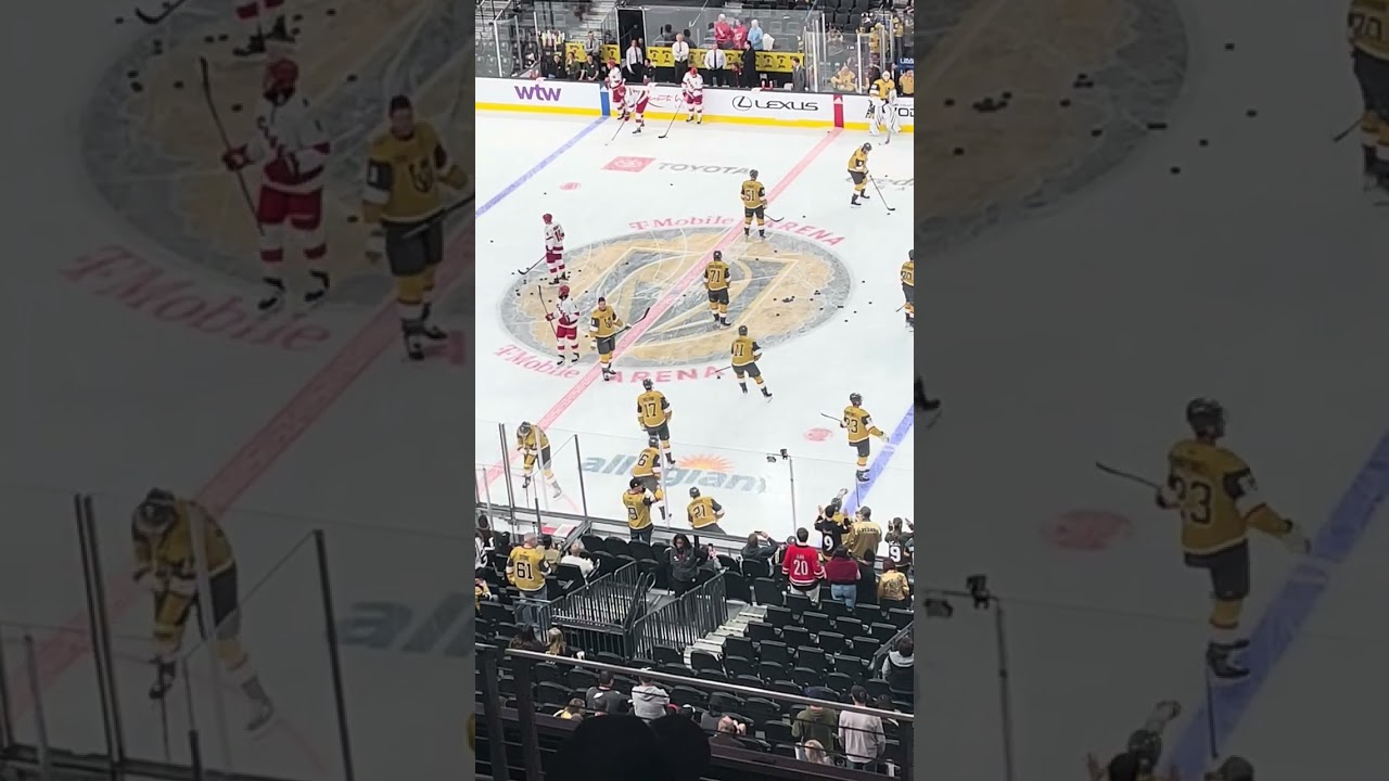 Vegas Golden Knights vs Carolina Hurricanes Pregame Warm Ups February 17 2024