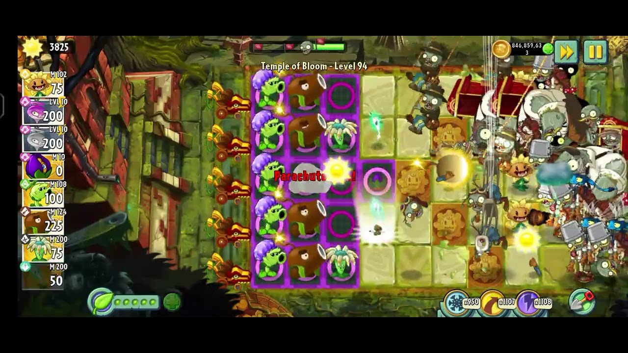 Pvz 2 Temple of Bloom lvl 94