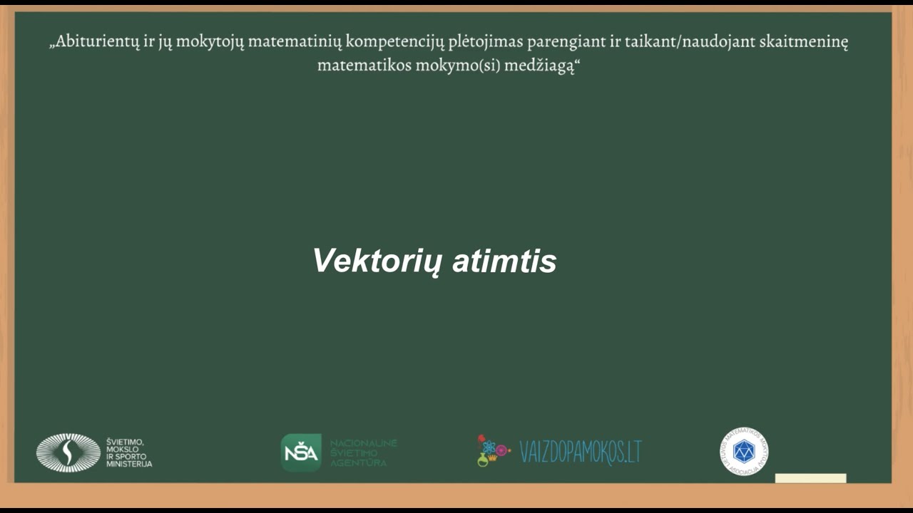 Vektorių atimtis
