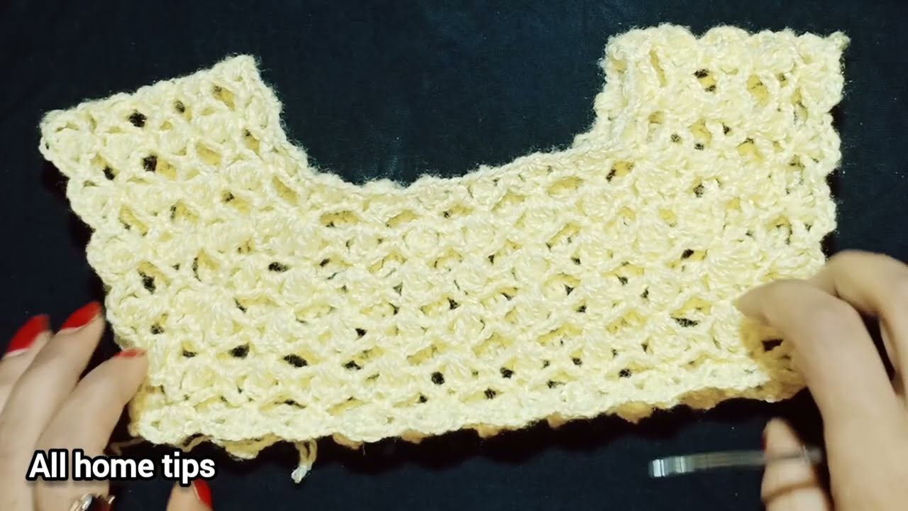 Crochet beautiful girls frock by||Allhometips
