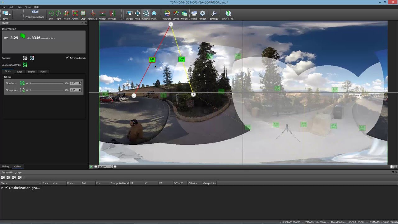 Control Points Tutorial for Autopano Video Pro