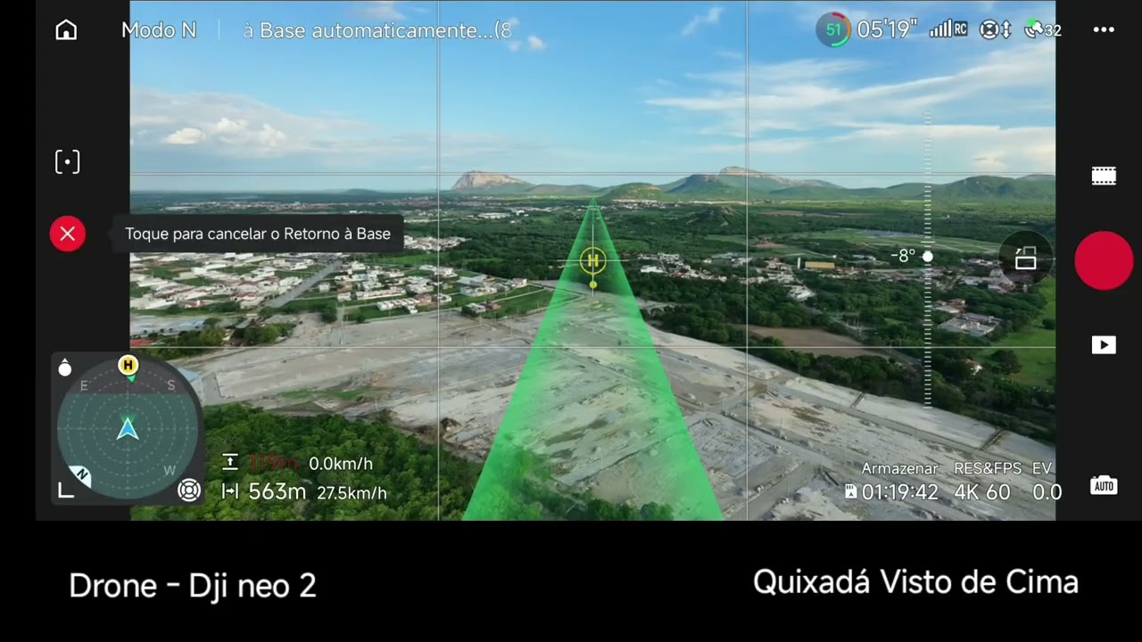 Dji neo 2 - Vôos exploratórios na visão do piloto #1 - Explorando Loteamento em construção
