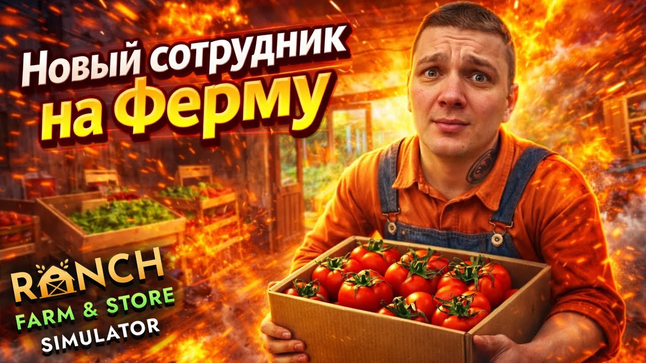 НОВЫЙ ПОМОЩНИК НА ФЕРМЕ!!! ВЫРАЩИВАЮ ПЕРЕЦ!!! (Ranch Farm and Store Simulator #3)