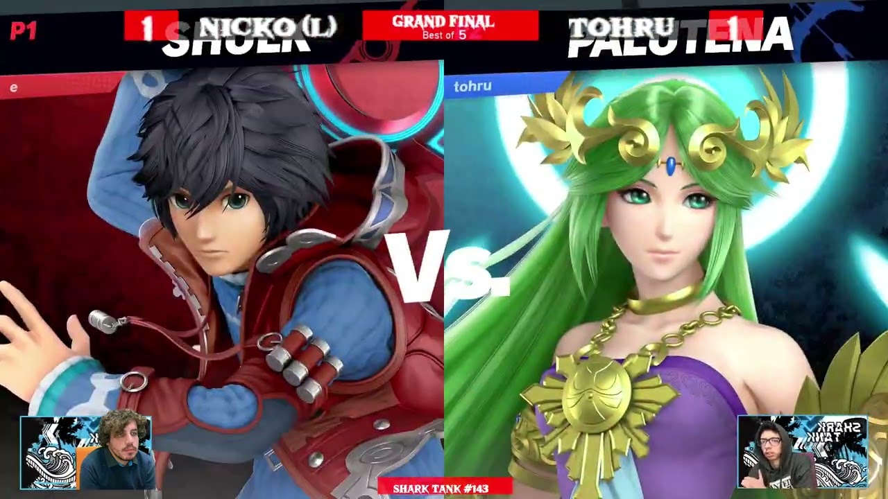 Shark Tank #143 Grand Final - Tohru (Palutena) Vs. Nicko (Shulk) - SSBU Tournament