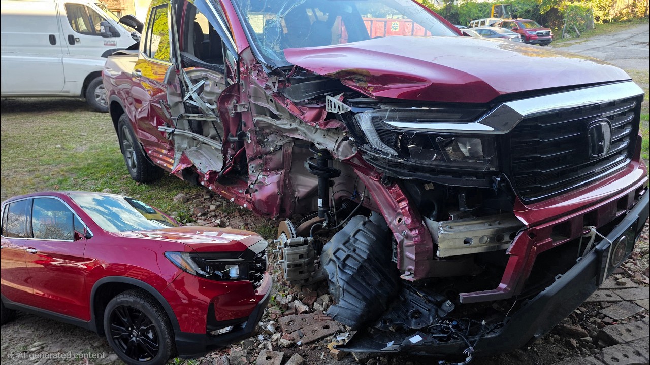 👉 TOTALLED HONDA RIDGELINE&hellip; FULL REBUILD FROM SCRAP!