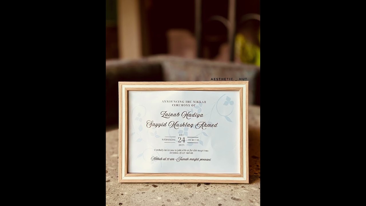 Sayyid Mushthaq & zainab hadiya wedding Song❤️