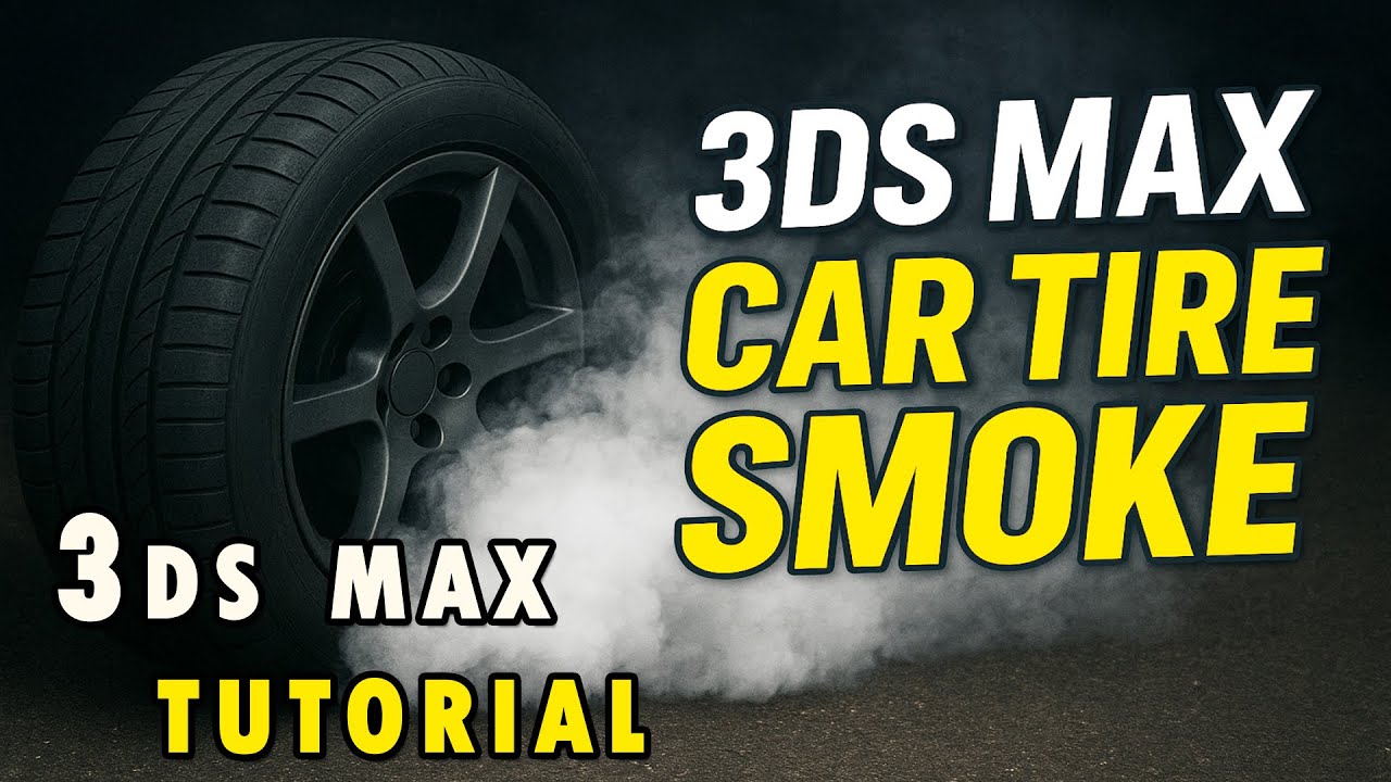 3ds Max car tire SMOKE tutorial