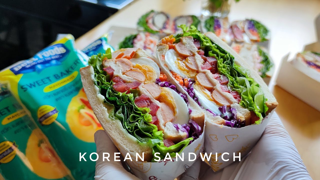 แซนวิชไส้ทะลัก sandwich แซนวิชสไตล์เกาหลี สอนทำแซนวิชขาย ทำง่ายมาก แนะนำวัตถุดิบพร้อมคำนวณต้นทุน