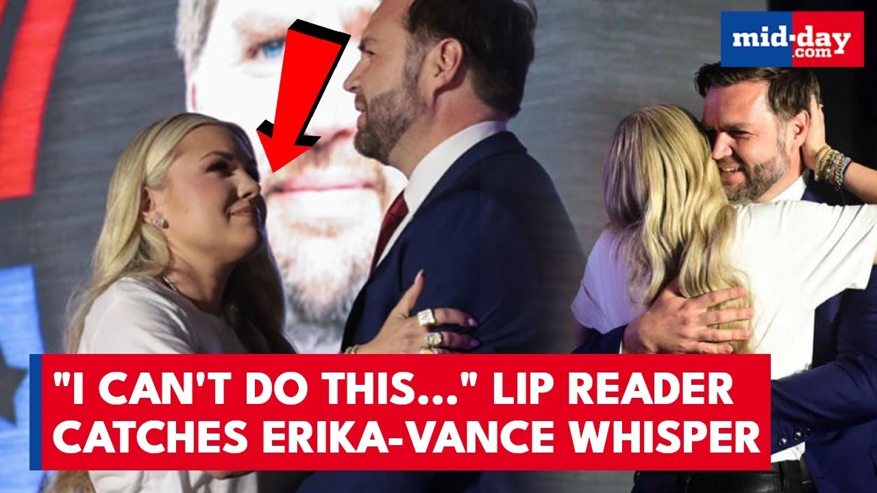 Erika Kirk&rsquo;s WHISPER to VP J.D. Vance DECODED | The Moment Behind the Hug Explained - WATCH