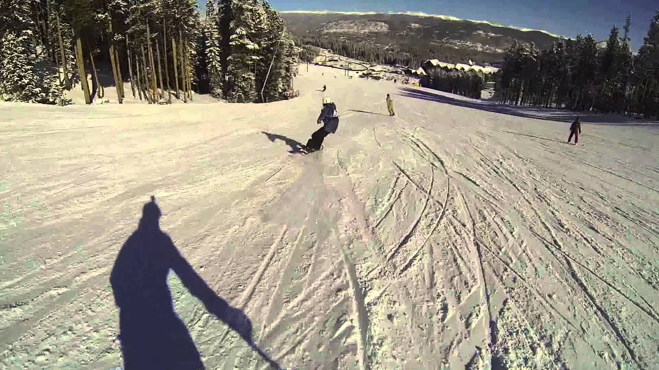 Amputee Snowboarding with Prosthetic Leg