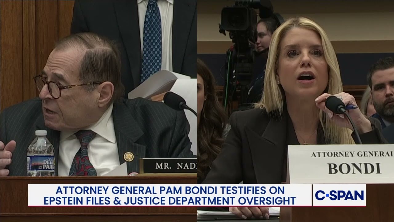 Heated Exchange between Rep. Jerry Nadler (D-NY) and Attorney General Pam Bondi on Epstein Files