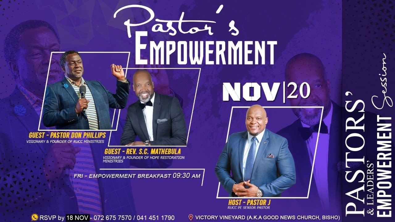 Bisho Revival Weekend | Pastors' Empowerment Session - Pastor Don Phillips & Rev SC Mathebula