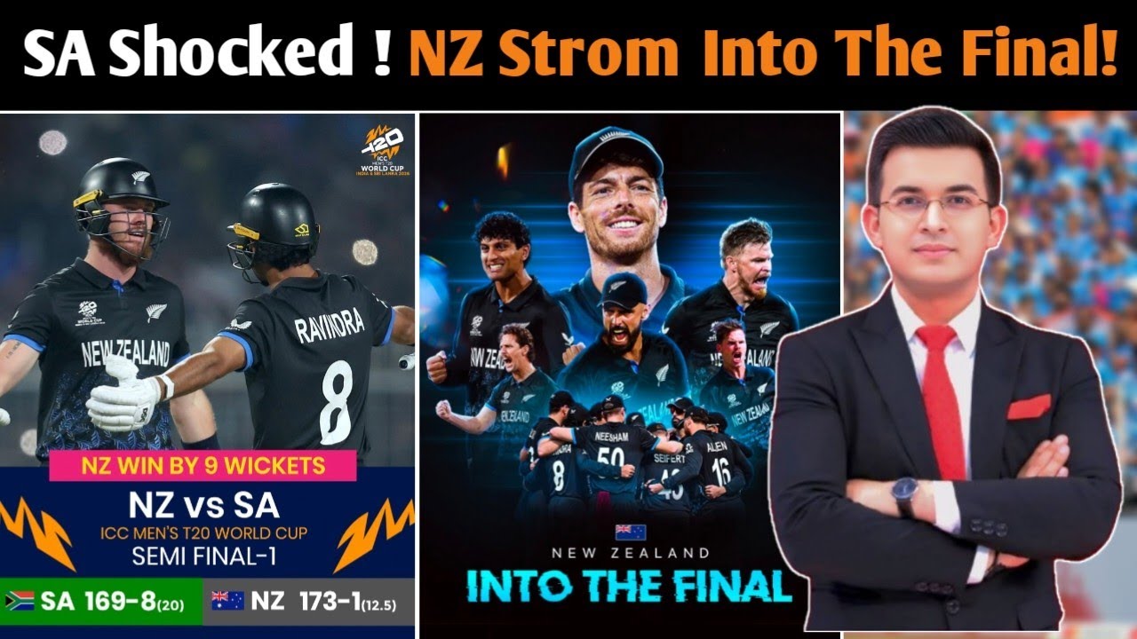 New Zealand beat South Africa in T20 World Cup 2026 Semi-Final | Finn Allen Fastest Century