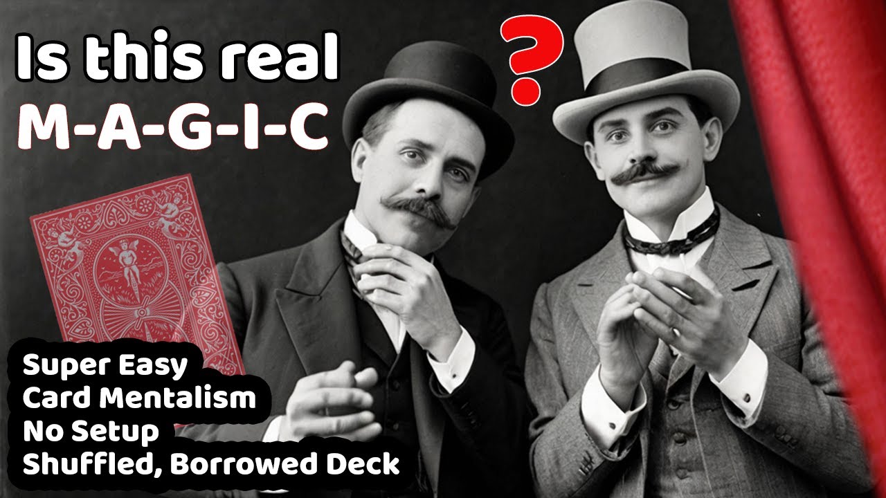 No Set-Up, Easy-to-Do, Card Mentalism Magic Trick that Looks Like Real Magic :)