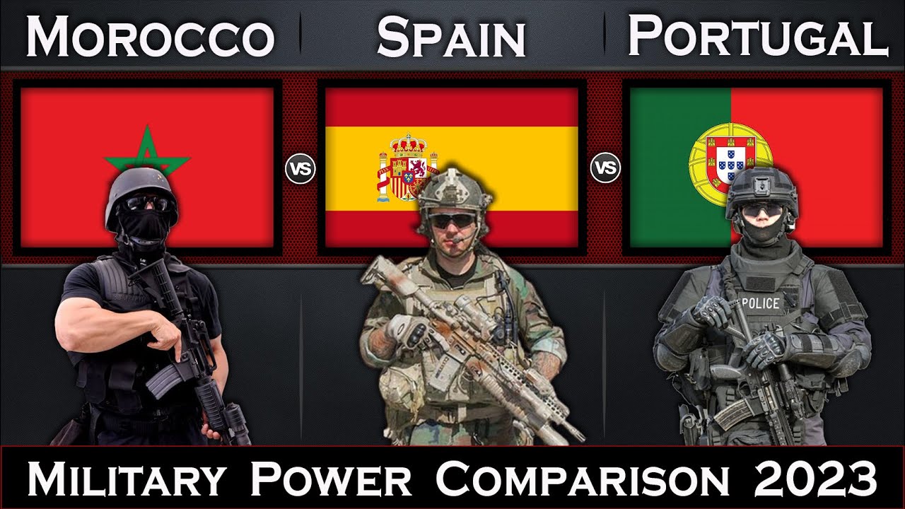 Morocco vs Spain vs Portugal Military Power Comparison 2023 | Global Power
