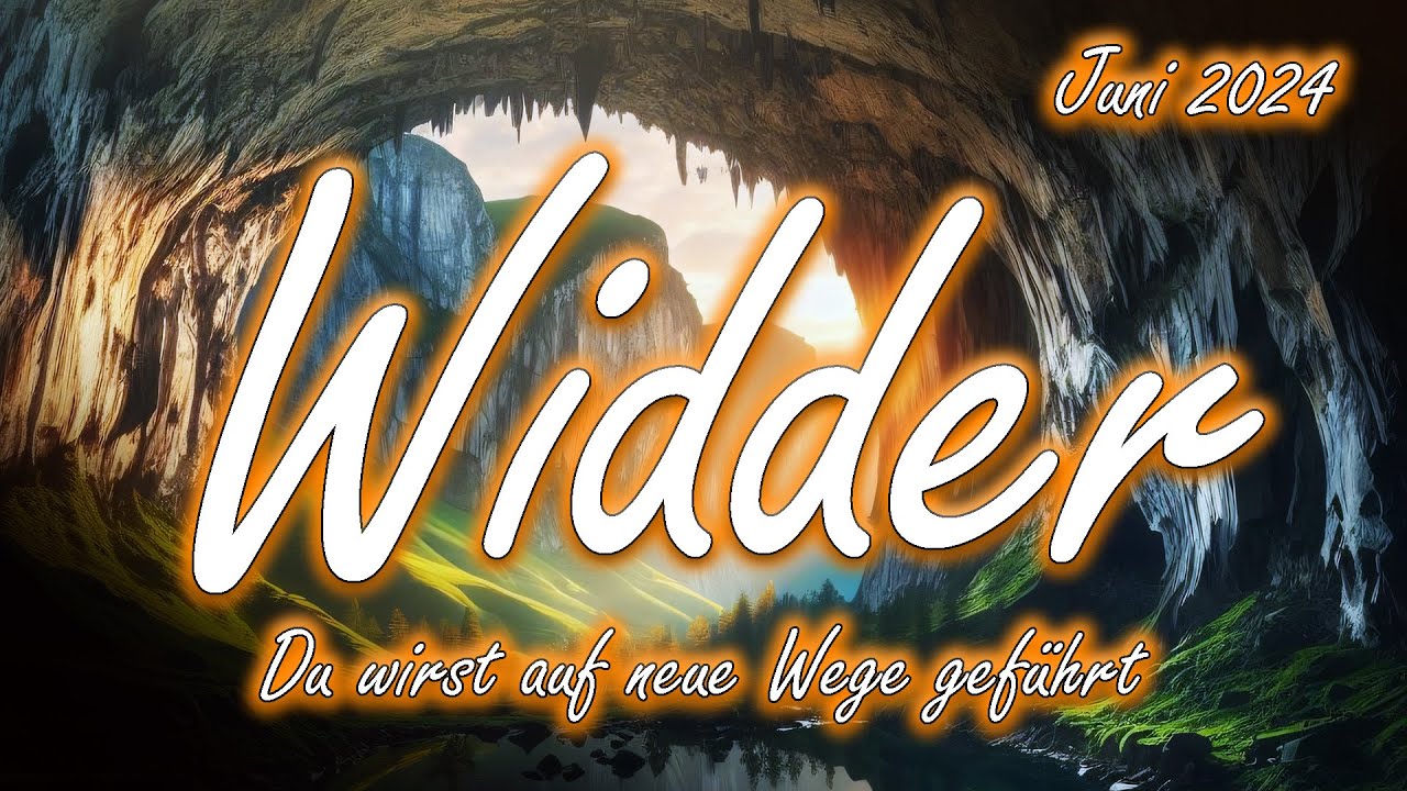 Widder/Aries Juni 2024 : Du wirst auf neue Wege geführt 🤗