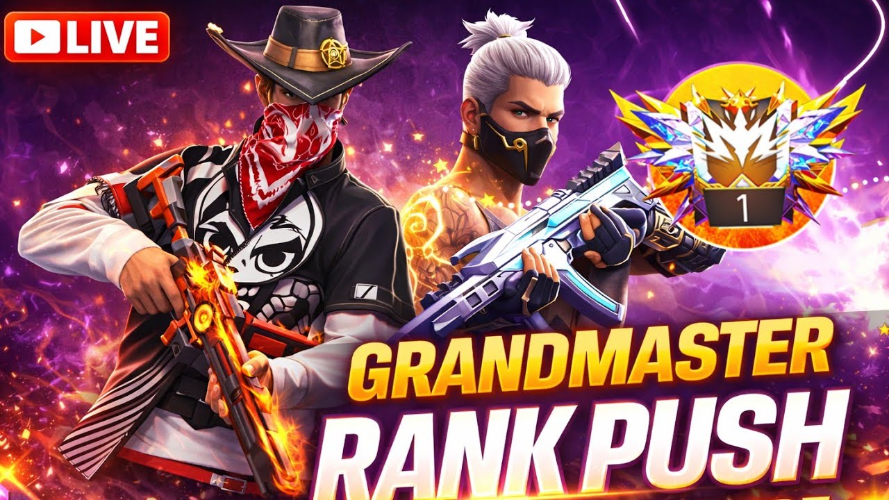 🔴LIVE: GRANDMASTER RANK PUSH! Battle Royale Rush Gameplay🔥