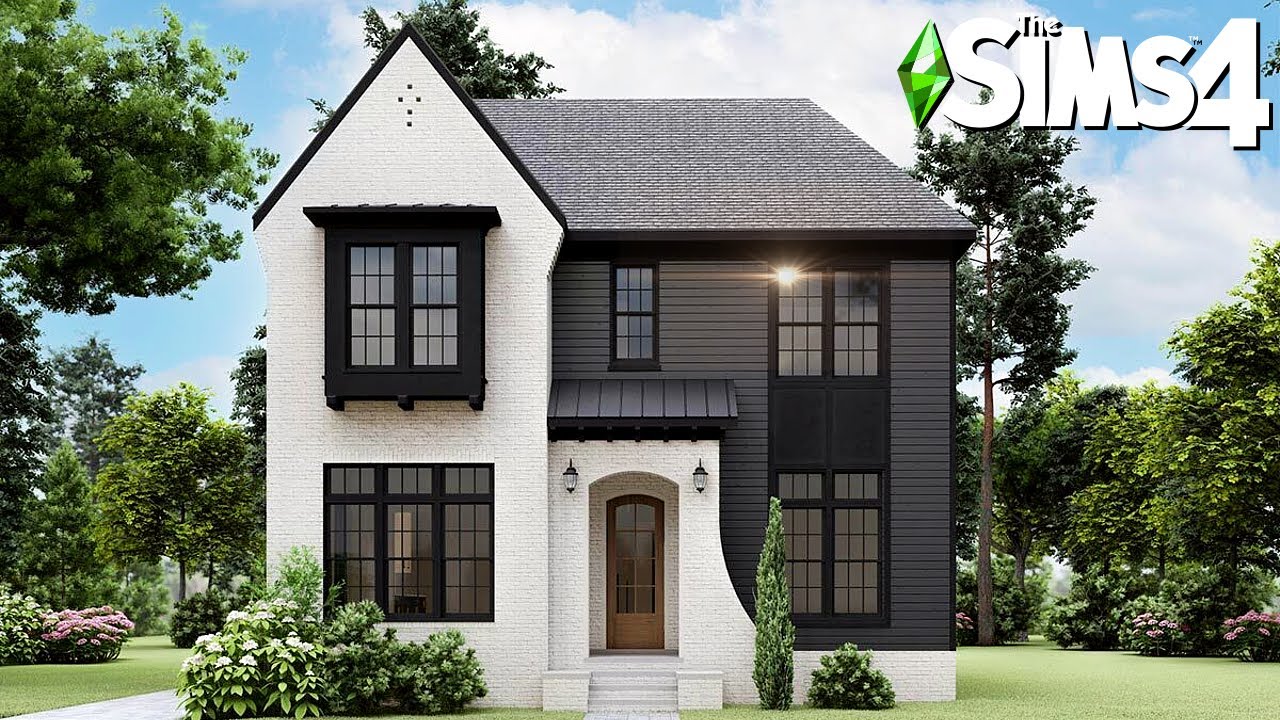 СЕМЕЙНЫЙ СОВРЕМЕННЫЙ ПЕРЕХОДНЫЙ ДОМ ДЛЯ ОСНОВНОЙ ИГРЫ: Curb Appeal Recreation ~ Sims 4 Speed ​​Bu...