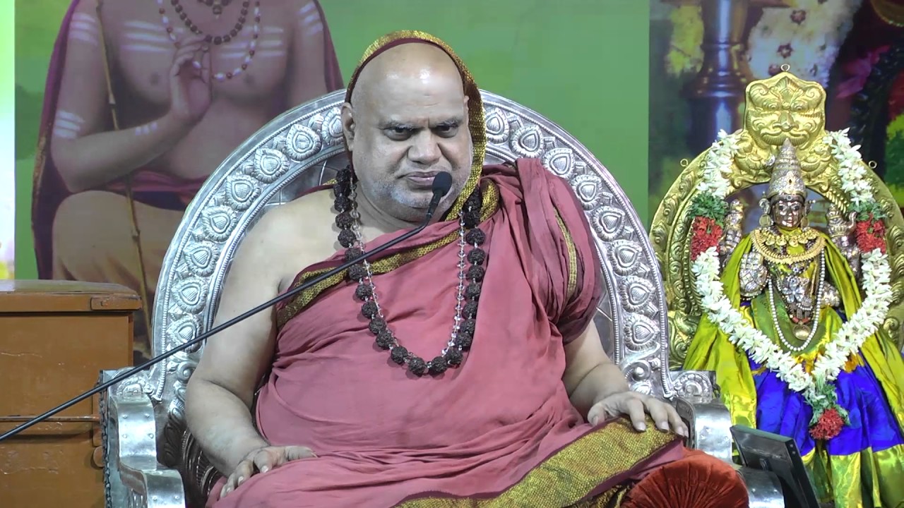 Jagadguru Sri Bharati Tirtha Mahaswamigal Anugraha Bhasanam  in Pudukkottai  May 13 - 2017