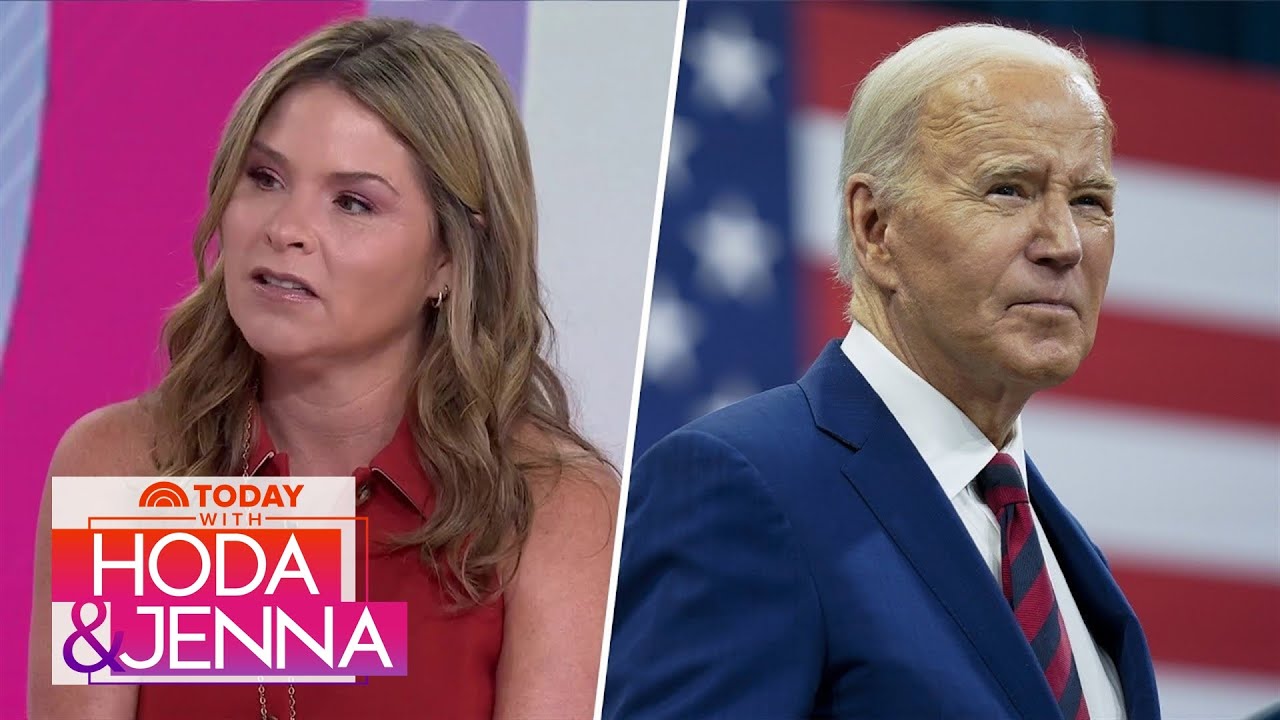 Jenna Bush Hager reacts to Biden exiting the race for president
