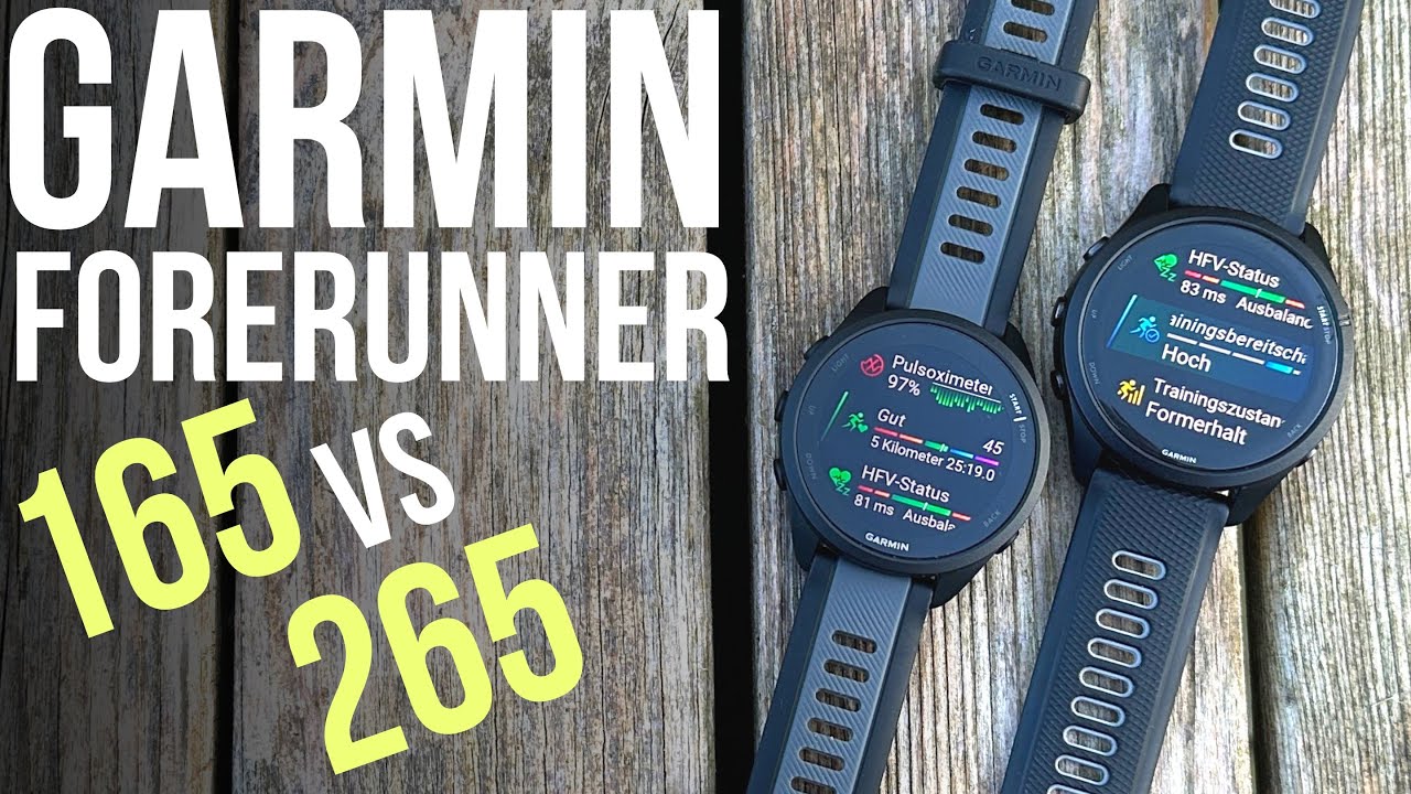 Garmin Forerunner 165 vs 265 ein ausführlicher Vergleich!