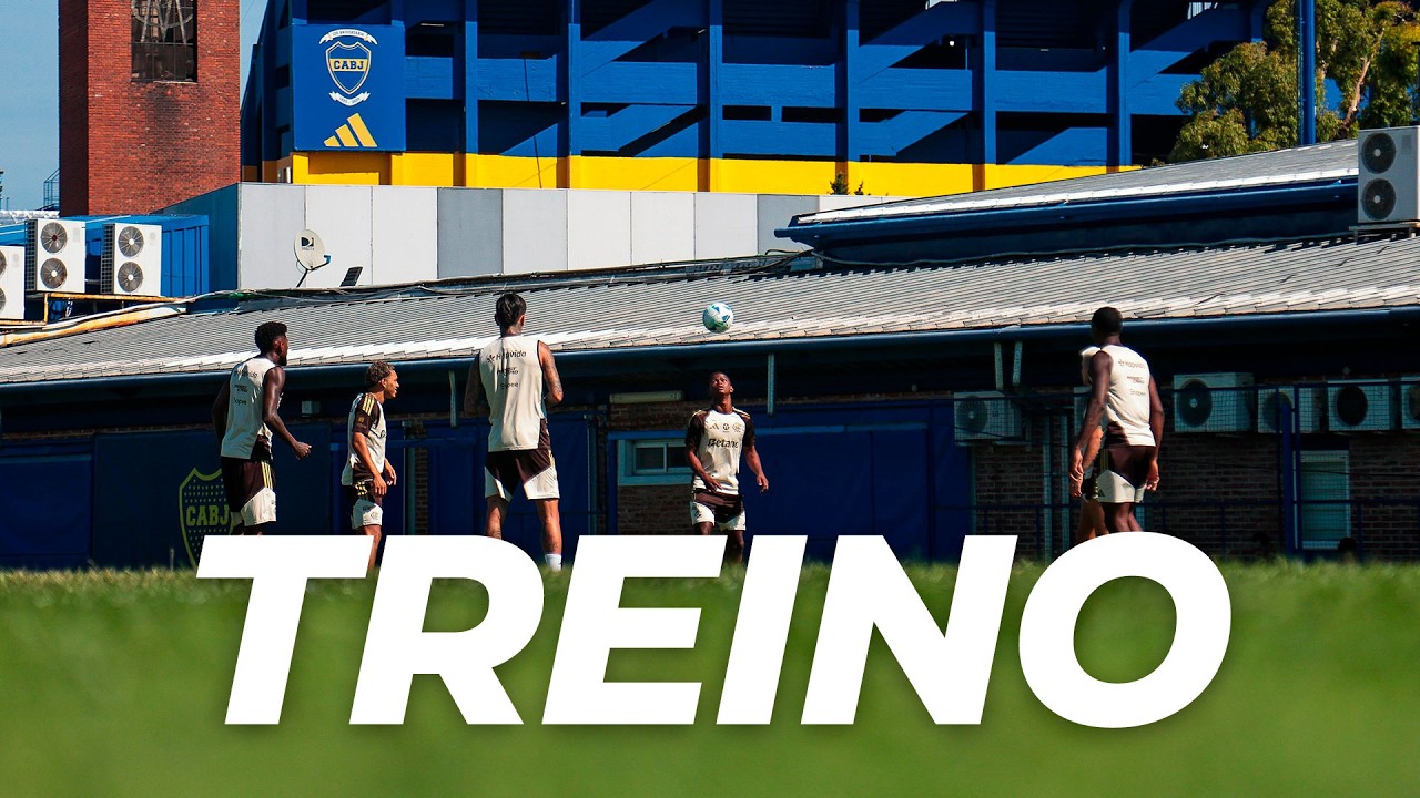 O ÚLTIMO TREINO DO FLAMENGO ANTES DE ENFRENTAR O LANÚS PELA RECOPA