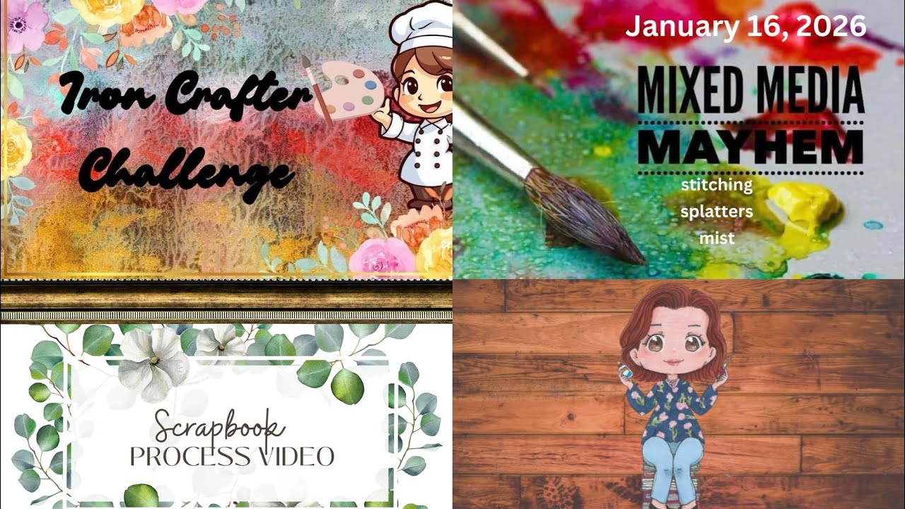 Iron Crafter Challenge - January 2026 - Specialty Papers/Mixed Media Mayhem