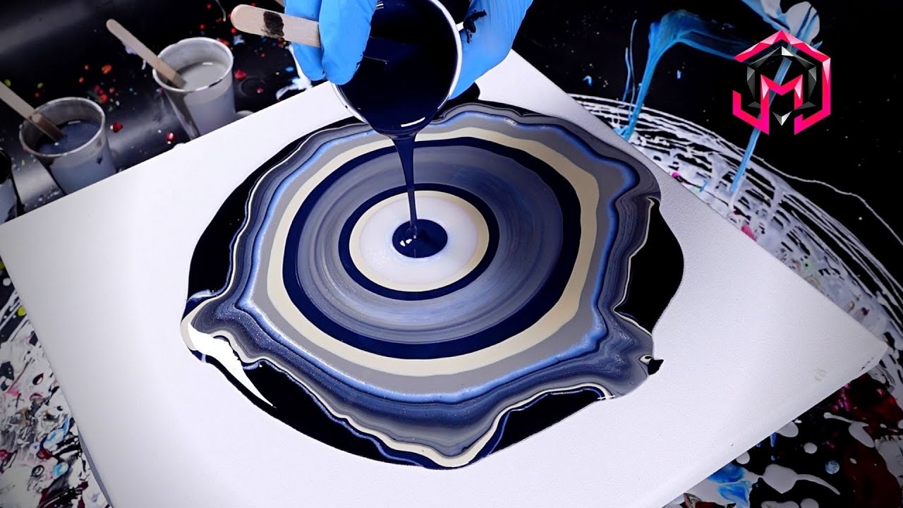 NEXT LEVEL Acrylic Pouring - 3D Geode Acrylic Pour