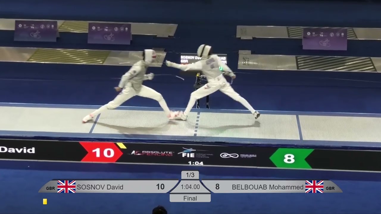 2026 352 P1 01 M F Individual Tbilisi GEO Podium BELBOUAB GBR vs SOSNOV GBR