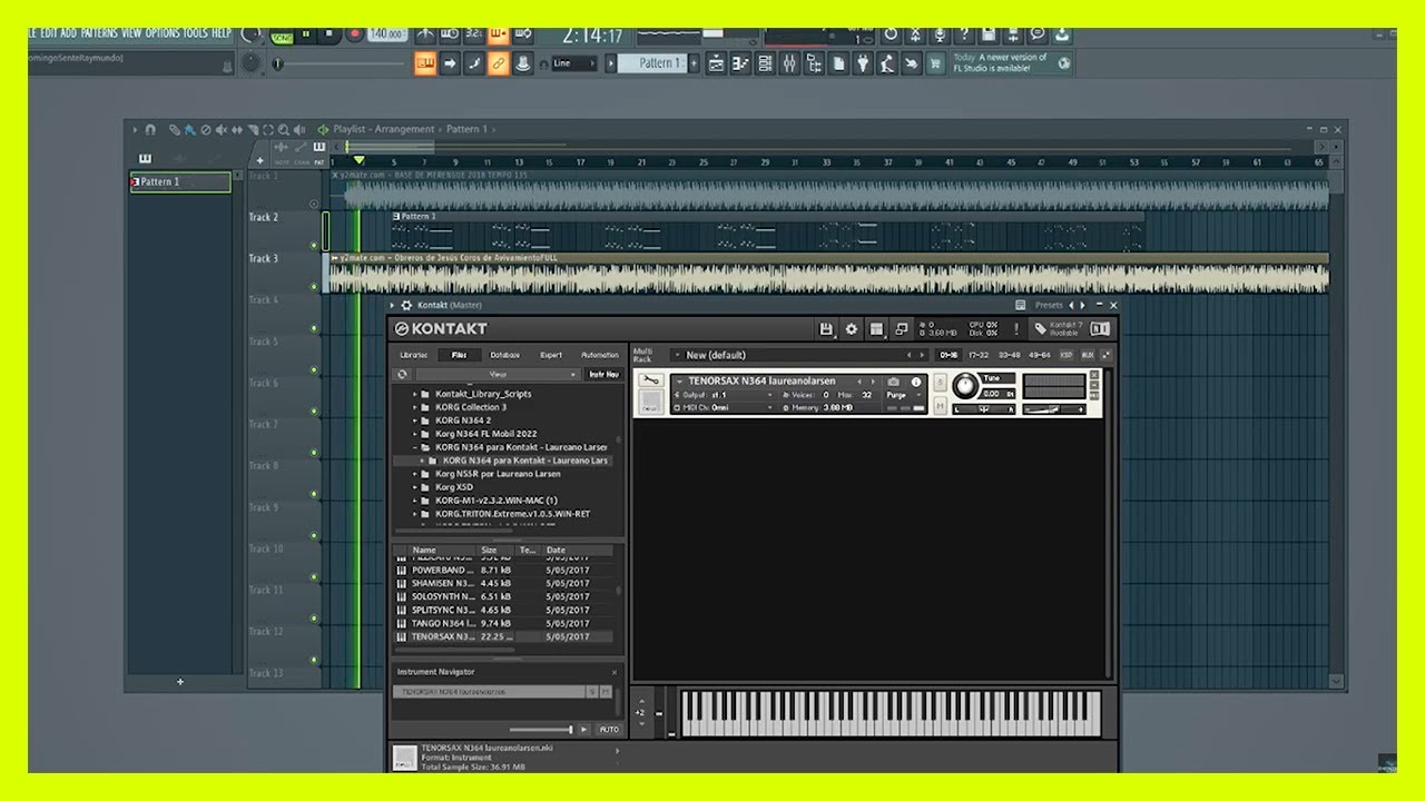🚀 Tenor Sax KORG N364 (Samples Gratis) Para (Kontakt 6) nki