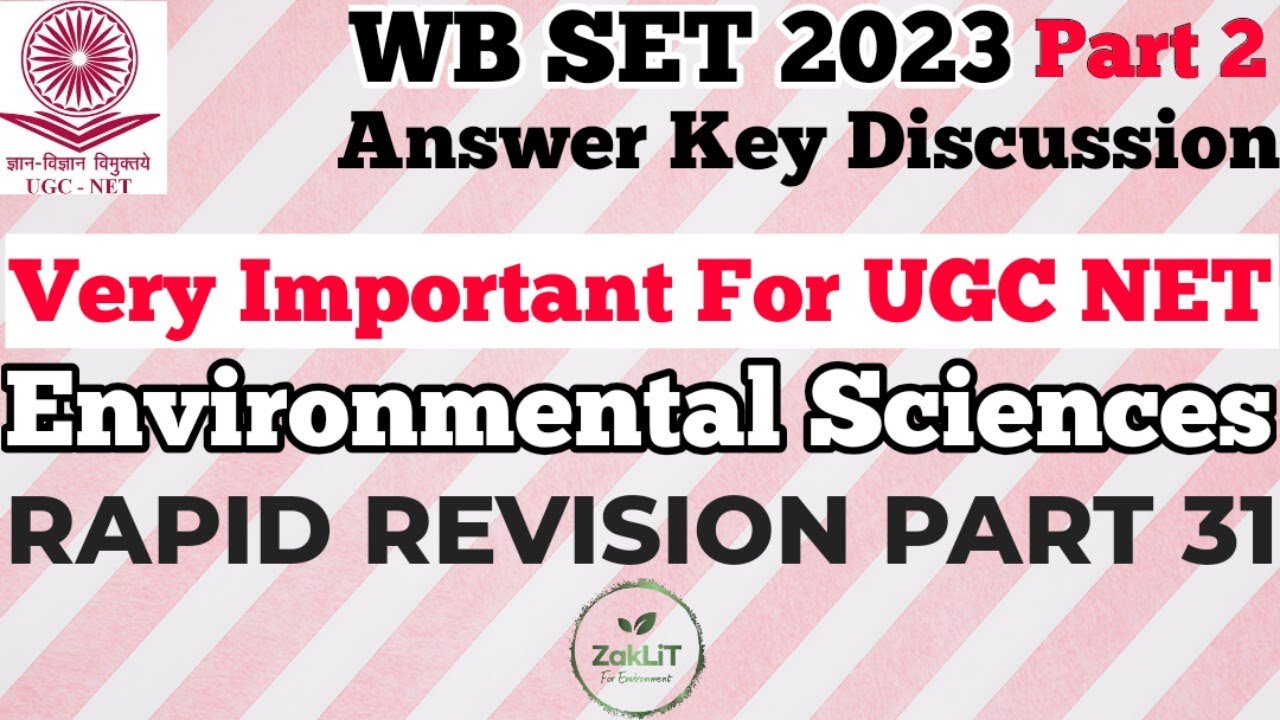 🔴WB SET 2023 Answer Key Environmental Sciences(Part2)