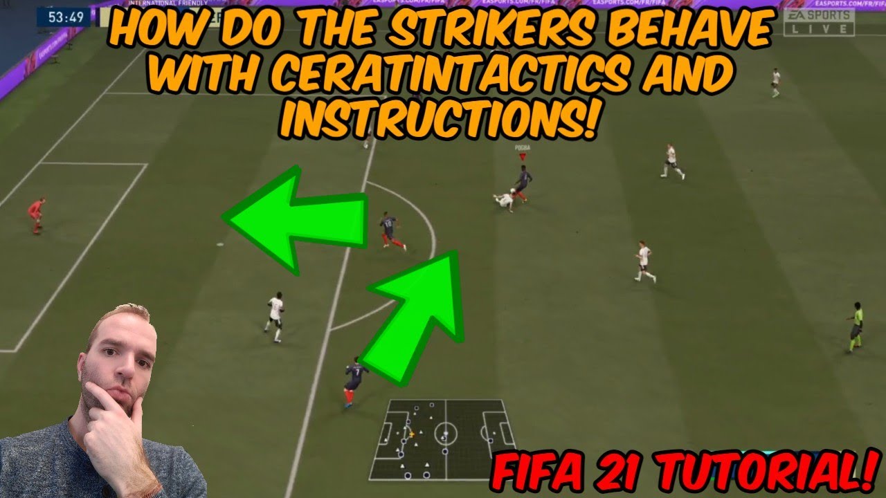 HOW DO THE STRIKERS BEHAVE WITH CERTAIN TACTICS AND INSTRUCTIONS? FIFA 21 Tutorial!