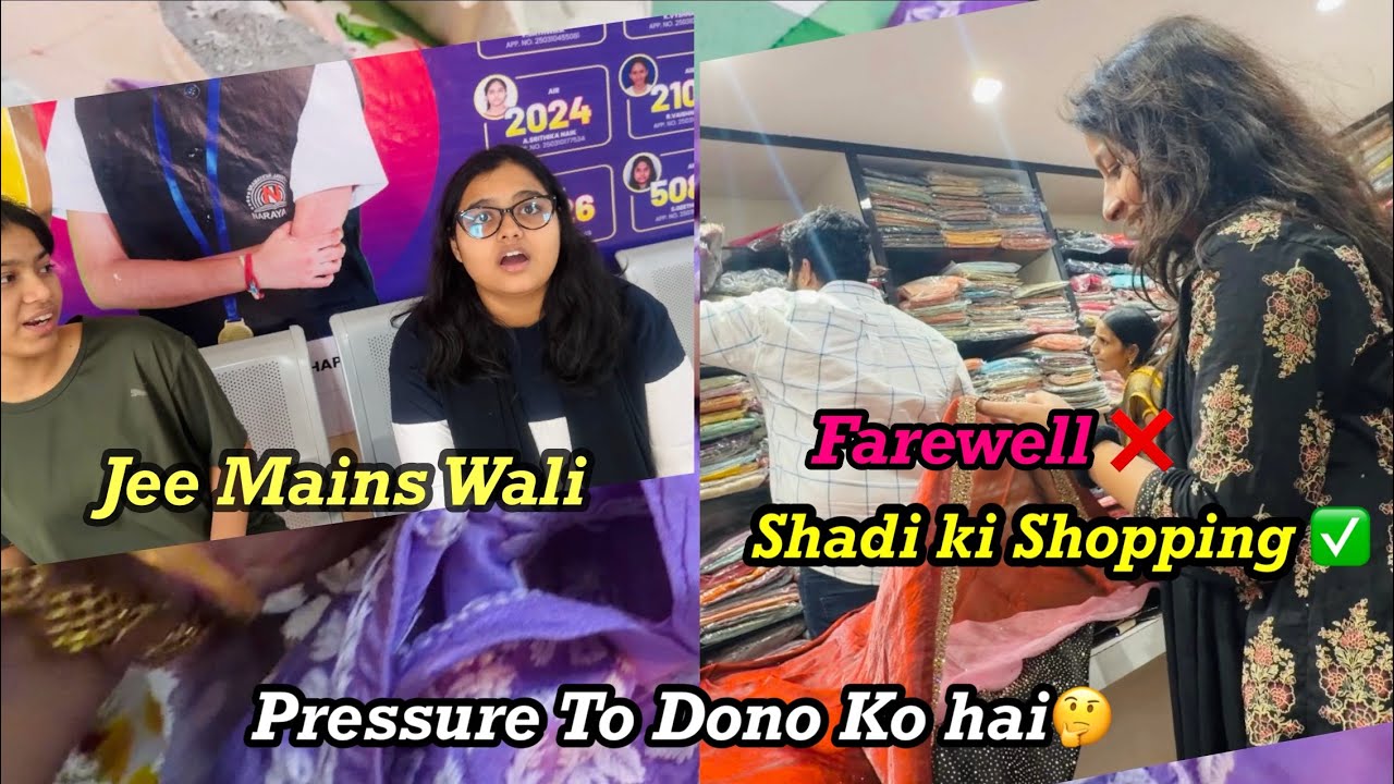 Same Home, Two Milestones || Farewell & JEE Mains || Numaish Shopping Haul🛍️