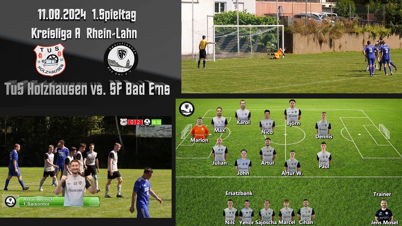 Kreisliga: Klarer Erfolg zum Saisonauftakt! TuS Holzhausen vs. SF Bad Ems