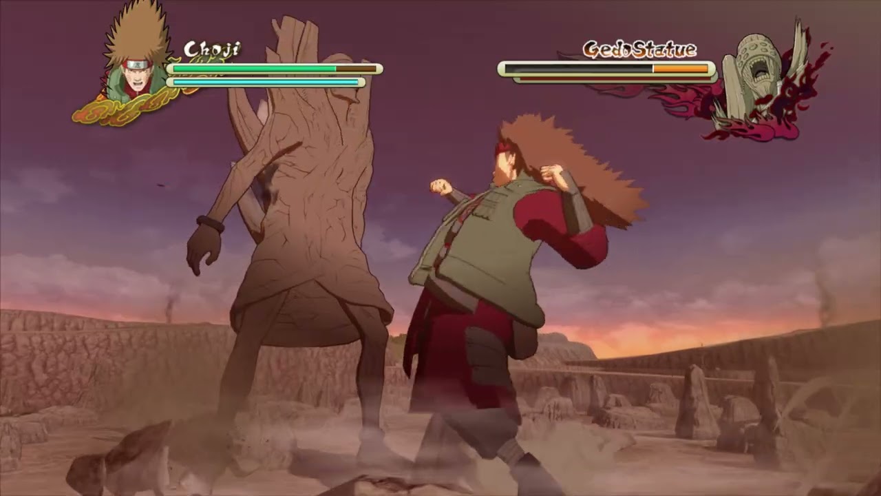 Naruto | Choji vs gedo statue