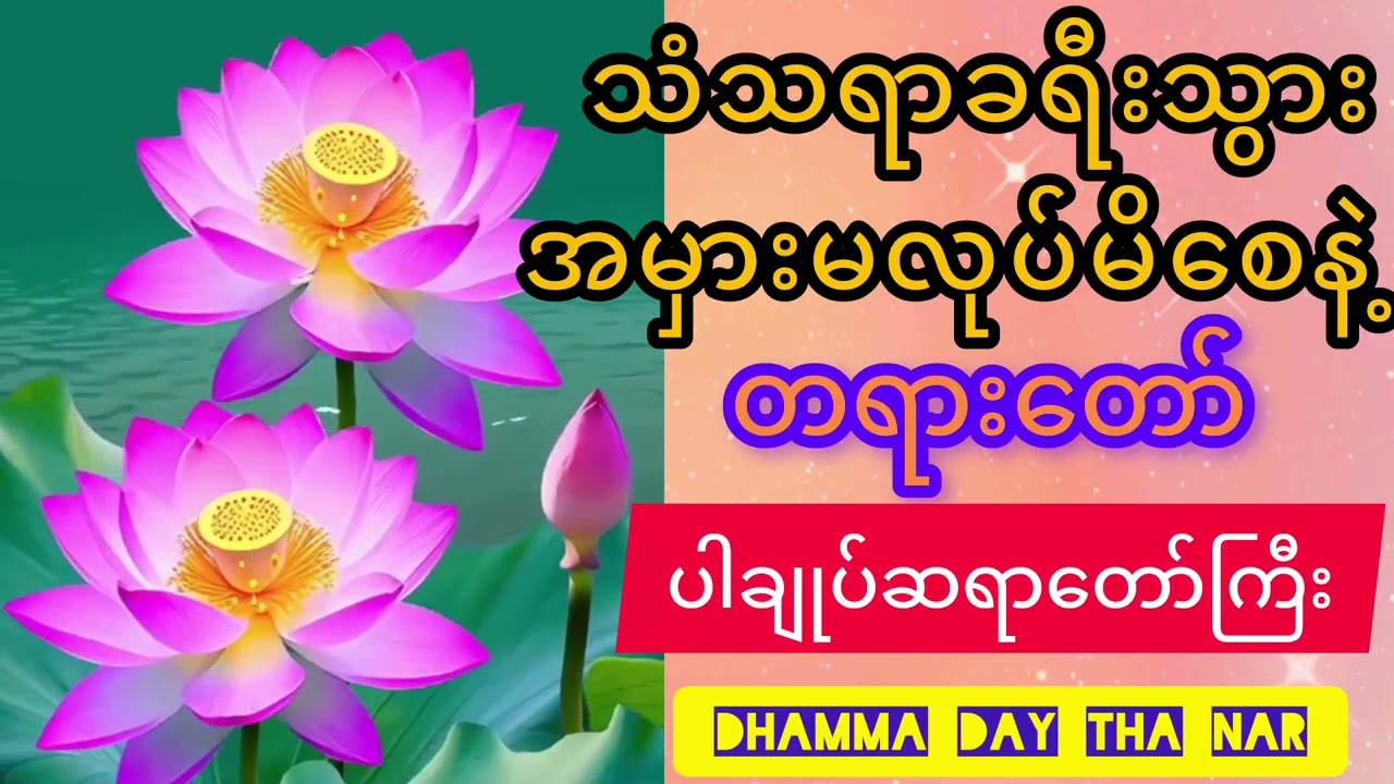 @ပါချုပ်ဆရာတော်ကြီး ဟောကြားတော်မူသော သံသရာခရီးသွား အမှားမလုပ်မိစေနဲ့ တရားတော်🙏🙏🙏