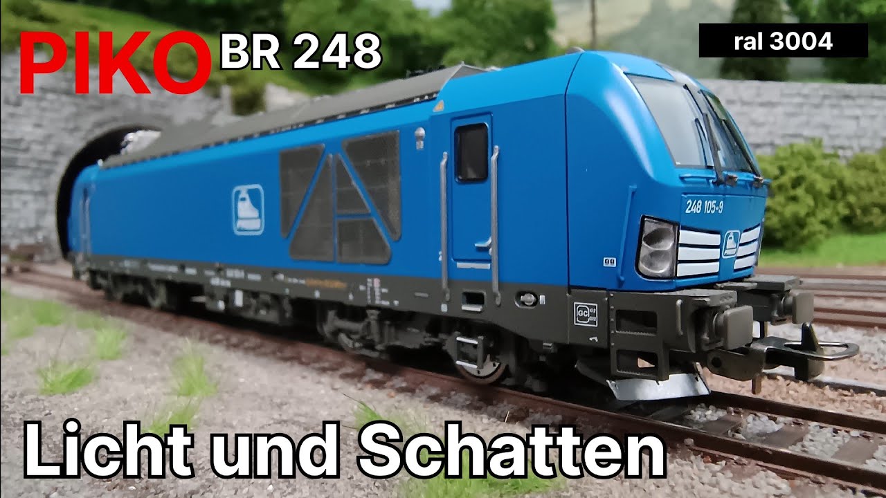 BR 248 Vectron Dual Mode der Press mit ESU Loksound 5. Neuheit von Piko 2025. Modellbahn H0.