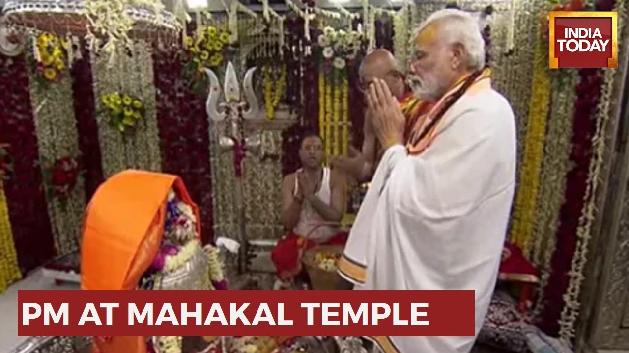 WATCH: PM Modi Offers Prayers At Mahakaleshwar Temple In Ujjain