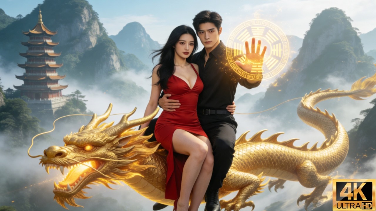 Un taoísta baja montando un dragón, conquista a su bella prometida y corta todas sus desgracias